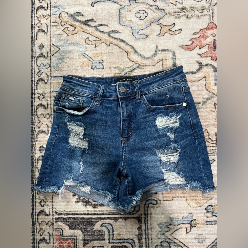 Women's Distressed Denim Shorts - Judy Blue
